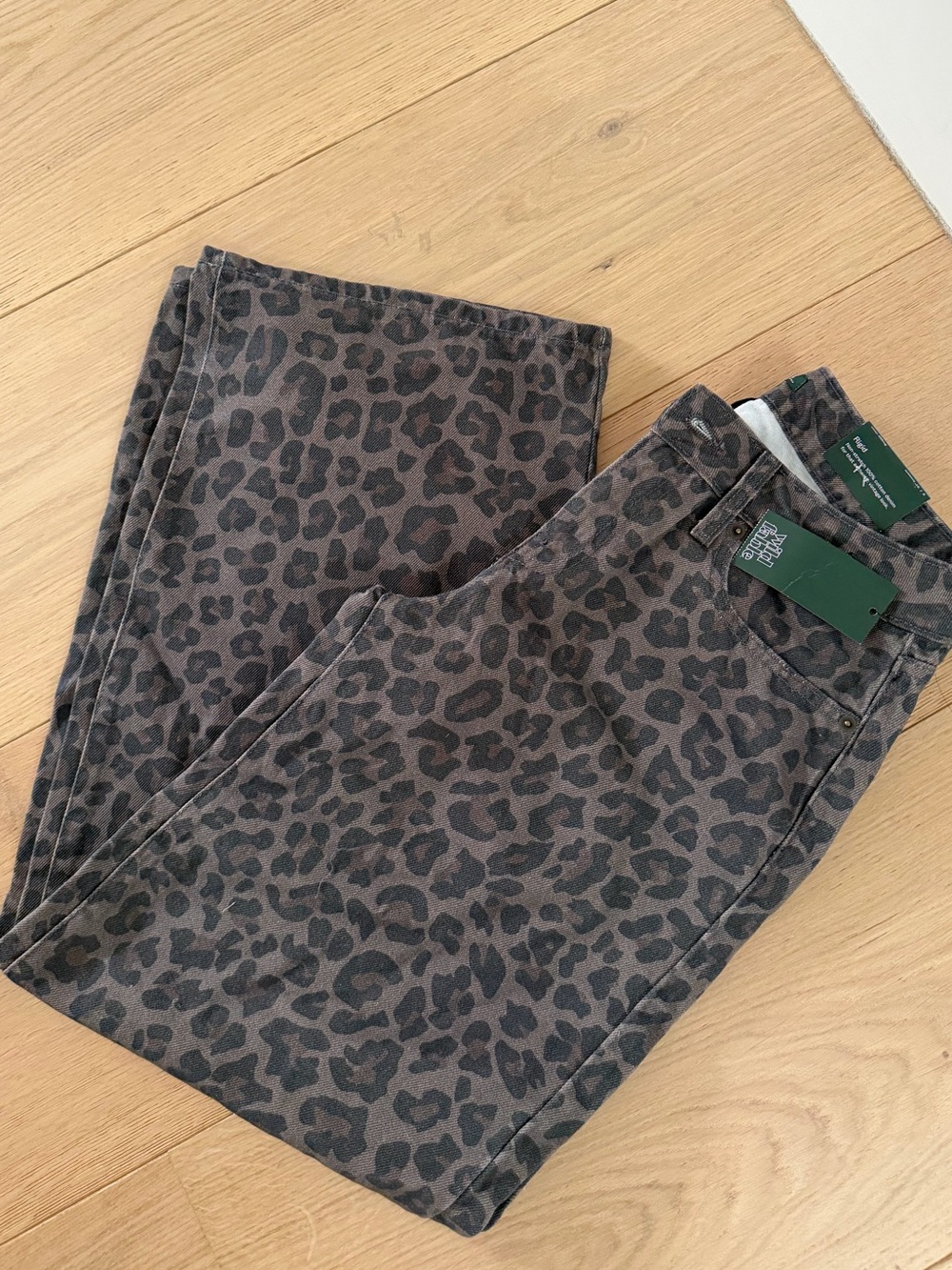 Target Brown and Black Leopard Print Jeans